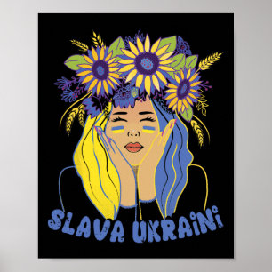 Poster Chemise Slava Ukraini Ukraine Soutien aux Ukrainie