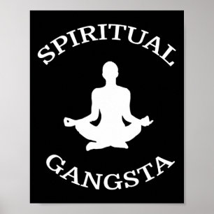 Poster Chemise Spiritual Gangsta - Hommes Femmes Yoga Drô