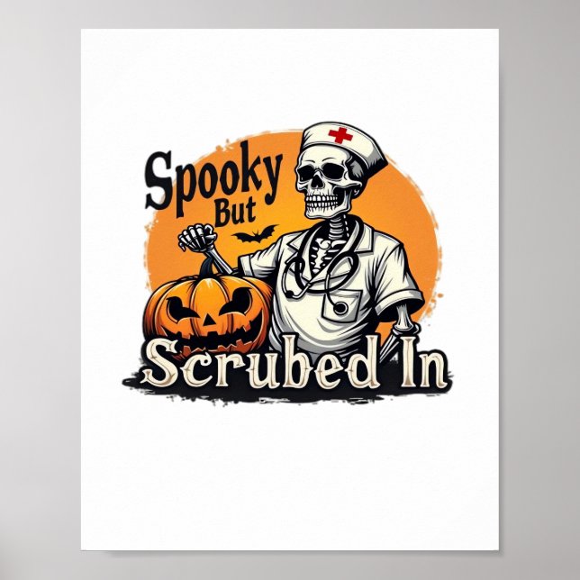 Poster Chemise T-Shirt Halloween Nurse Design surdimensio (Devant)