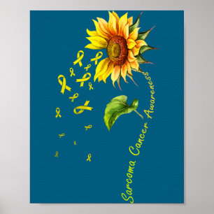 Poster Chemise tournesol de sensibilisation au cancer de