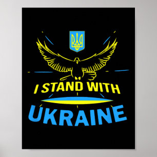 Poster Chemise Ukraine Drapeau Ukrainien Fierté Je Suis A