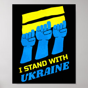 Poster Chemise Ukraine Soutien Ukrainien Je Suis Avec L'U