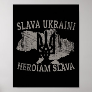 Poster Chemise ukrainienne Zelensky Tryzub Militaire