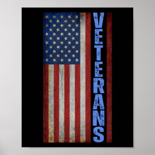 Poster Chemise VETERANS USA DRApeau 4 JUILLET