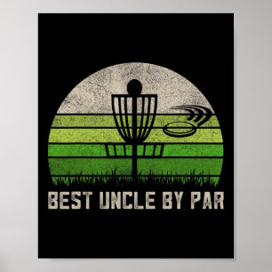 Poster Chemise vintage de disc golf, tenue de tonton pour