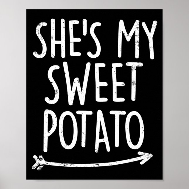 Poster Chemises à patate douce Yam pour hommes et femmes  (Devant)