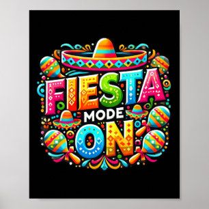 Poster Chemises de Fête Mexicaine Hérite Hispanique Cinco