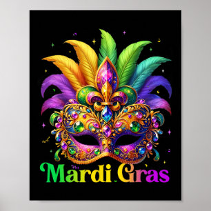 Poster Chemises de Mardi Gras pour femmes filles enfants