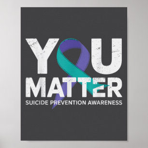 Poster Chemises de prévention des suicides Sensibilisatio