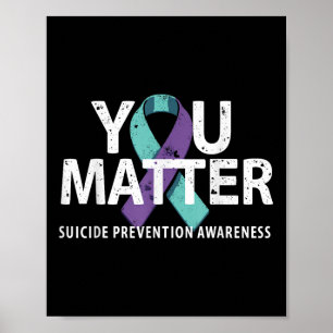 Poster Chemises de prévention des suicides T-shirt de sen