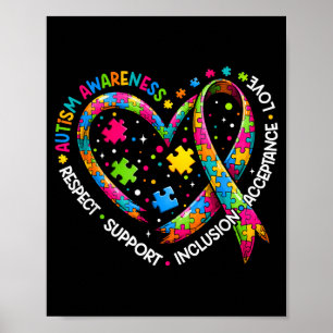 Poster Chemises de sensibilisation à l'autisme Respect Am
