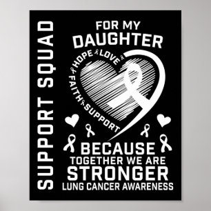 Poster Chemises de sensibilisation au cancer du poumon Fi