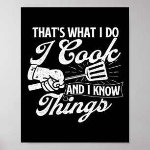 Poster Chemises Drôles De Barbecue C'est Ce Que Je Fais J