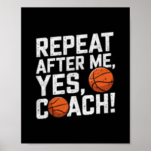 Poster Chemises drôles de coach squelette hommes Répétez