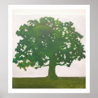 Poster Chêne au printemps