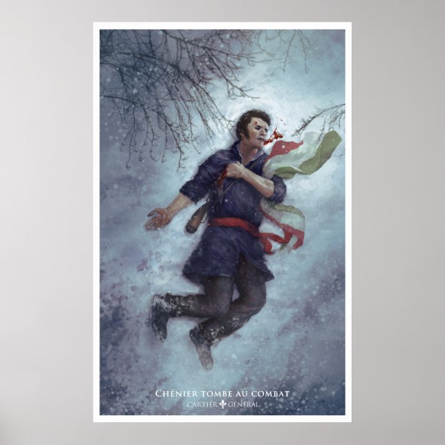Poster Chénier tombe au combat (Devant)