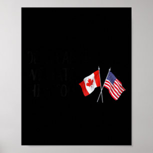 Poster Cher Canada, Nous Le Détestons Aussi