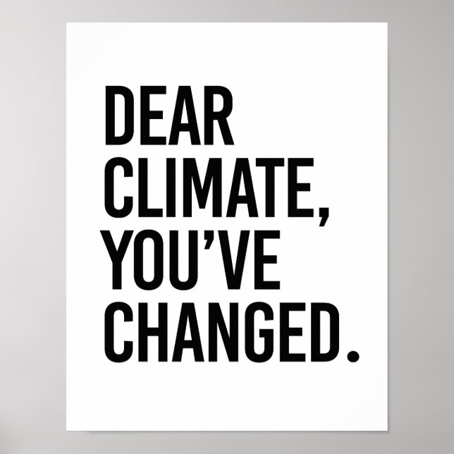 Poster Cher climat, vous avez le changement - - Pro-Scien (Devant)
