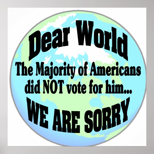 Poster cher monde (Devant)