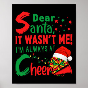 Poster Cher Père Noël Ce N'était Pas Moi Je Suis Toujours