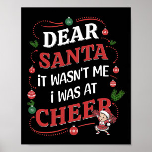 Poster Cher Père Noël, Ce n'était pas moi j'étais au chee