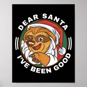 Poster Cher Père Noël, j'ai été bon Citation Klaus Raton 