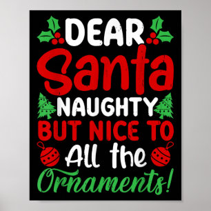 Poster Cher Père Noël méchant mais gentil pour tous les O