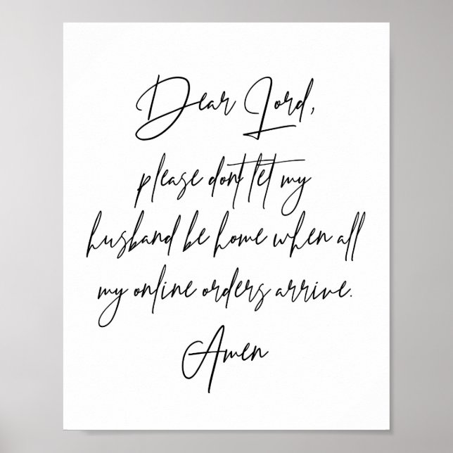Poster Cher Seigneur, S'il vous plaît, ne laissez pas mon (Devant)