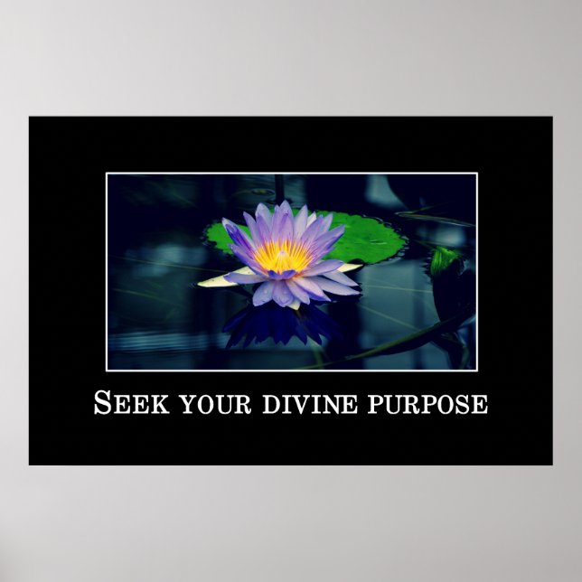 Poster Cherchez votre dessein divin (Devant)