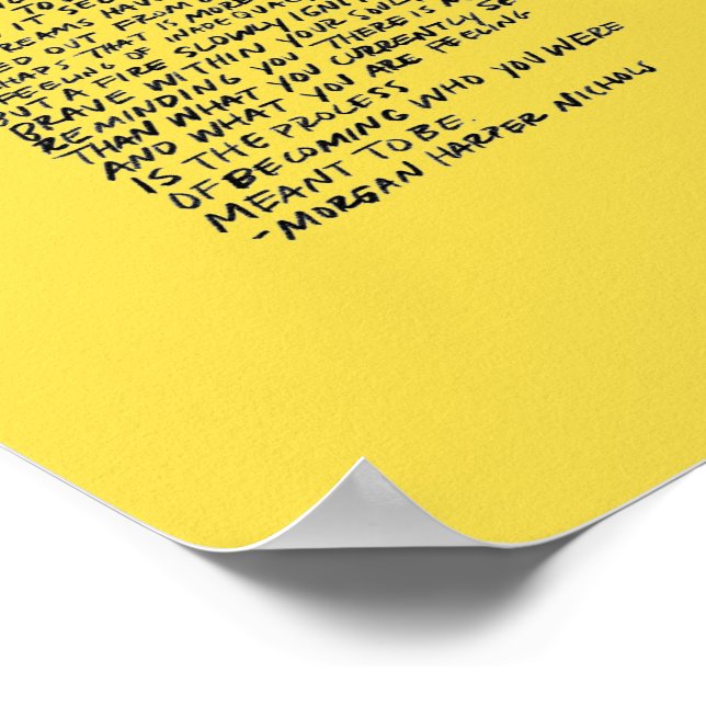 Poster chère adolescente, il y a un endroit pour vous (Coin)