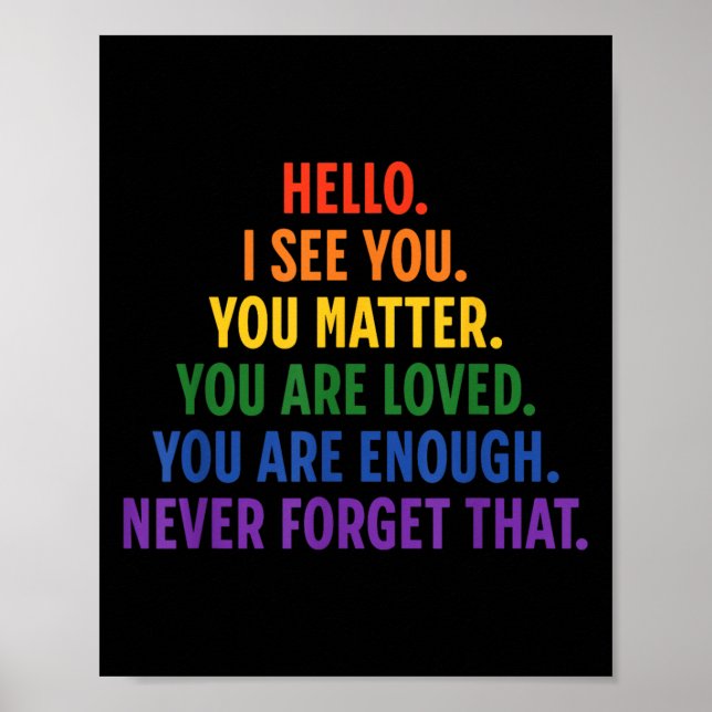 Poster Chère Personne Derrière Moi, Citation Stive Soit G (Devant)