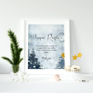 Poster Chéri de la forêt d'hiver il fait froid à l'extéri