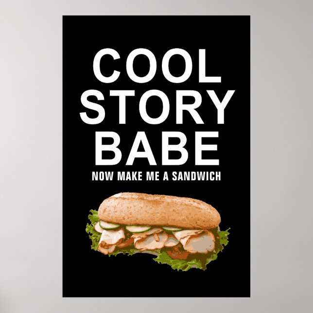 Poster chéri de l'histoire cool (Devant)