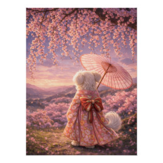 Poster Cherry Blossom Evening – Quiet Japan
