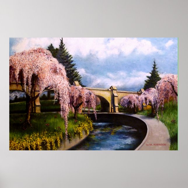 POSTER CHERRY BLOSSOM LANE, NJ. (Devant)
