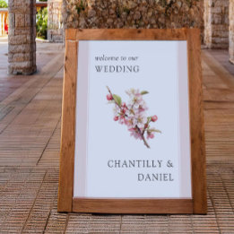 Poster Cherry Blossom Mariage imprimable Bienvenue