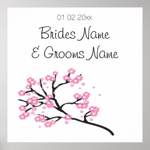Poster Cherry Blossom Mariage Souvenirs Cadeaux Cadeaux c