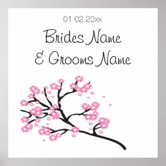 Poster Cherry Blossom Mariage Souvenirs Cadeaux Cadeaux c