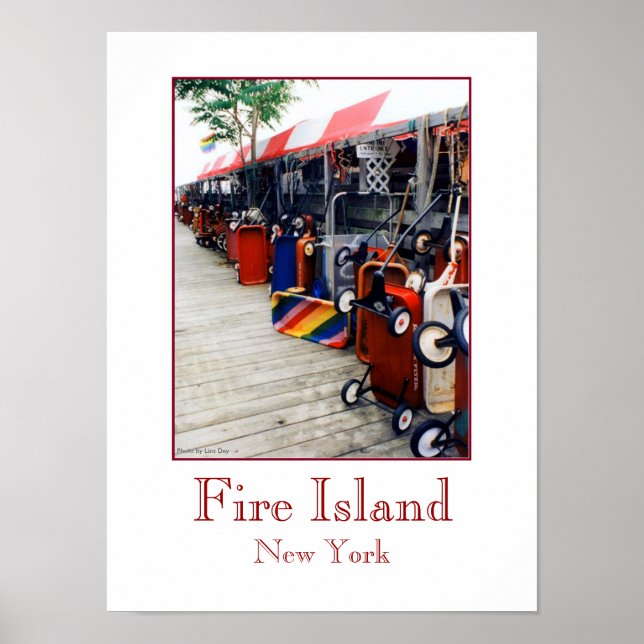 Poster 'Cherry Grove Pride Wagon' (Devant)