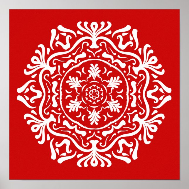 Poster Cherry Mandala (Devant)
