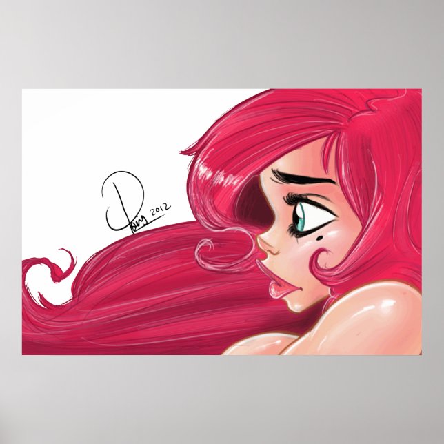 Poster Cherry Pinup : "Profil" (Devant)