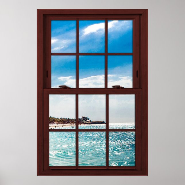Poster Cherry Wood Picture Caribean Voir l'affiche (Devant)