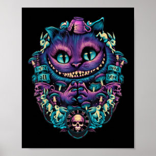 Poster Cheshire Chat Chemise Alice Au Pays Des Merveilles