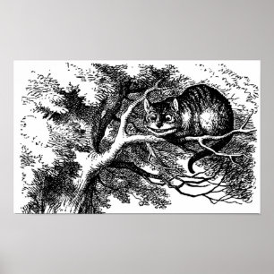 Poster Cheshire Chat Sourire Alice au pays des merveilles