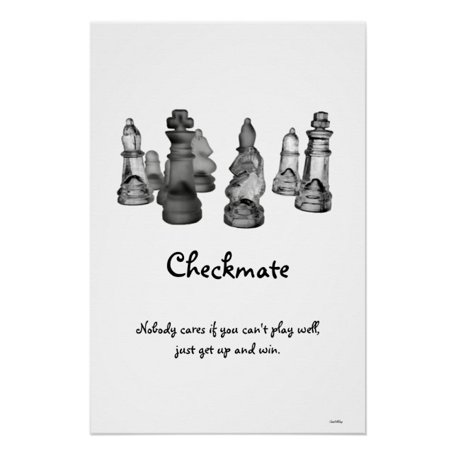 Poster Chess Checkmate (Devant)