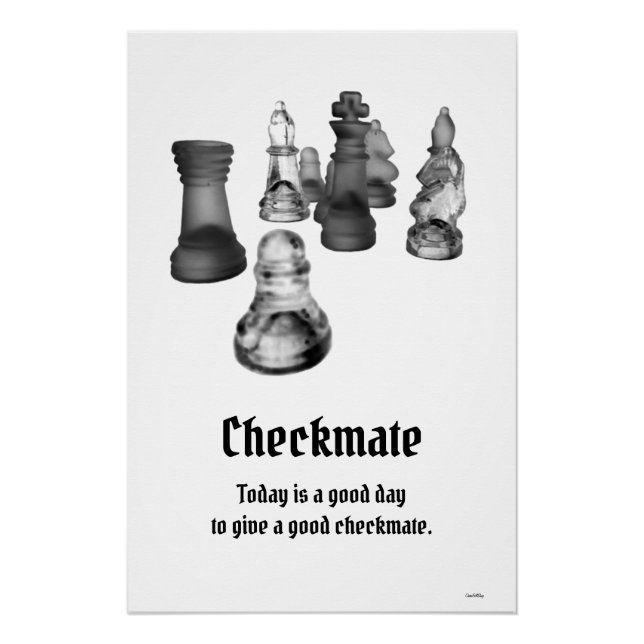 Poster Chess Checkmate (Devant)