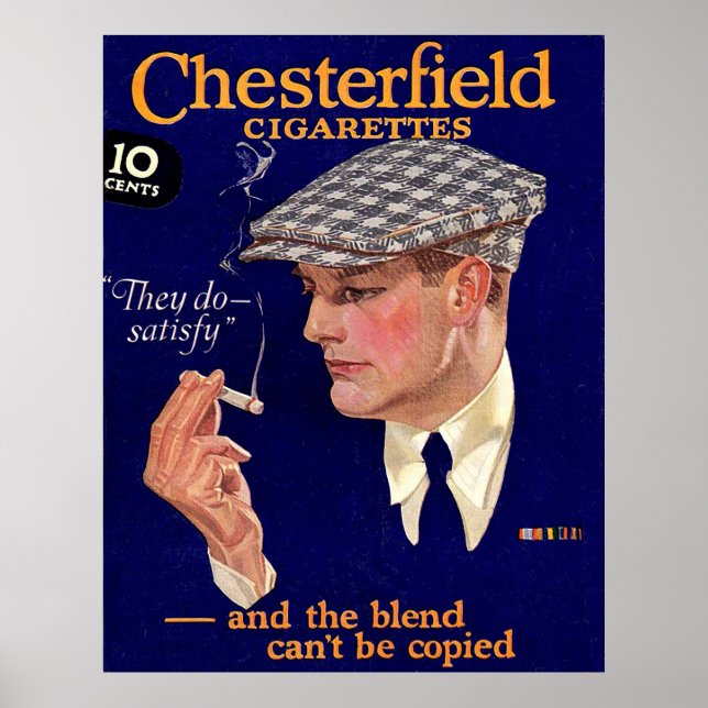 Poster Chesterfield Cigarettes Extraordinaire Vintage Com (Devant)