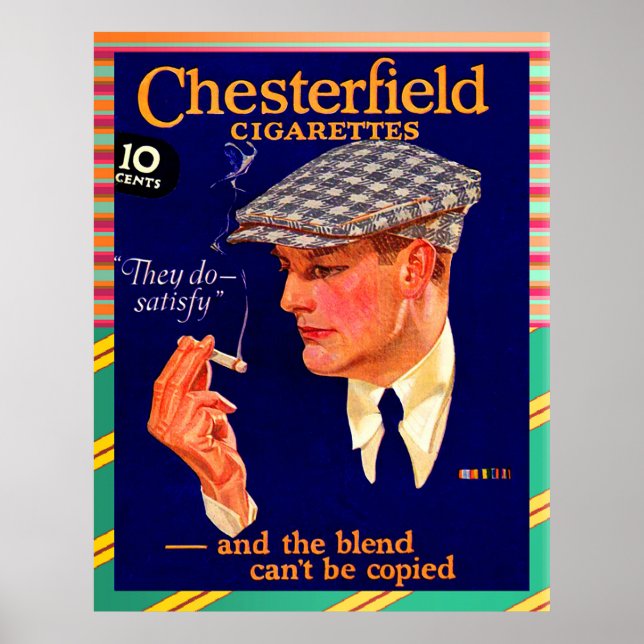 Poster Chesterfield Cigarettes Extraordinaire Vintage Com (Devant)
