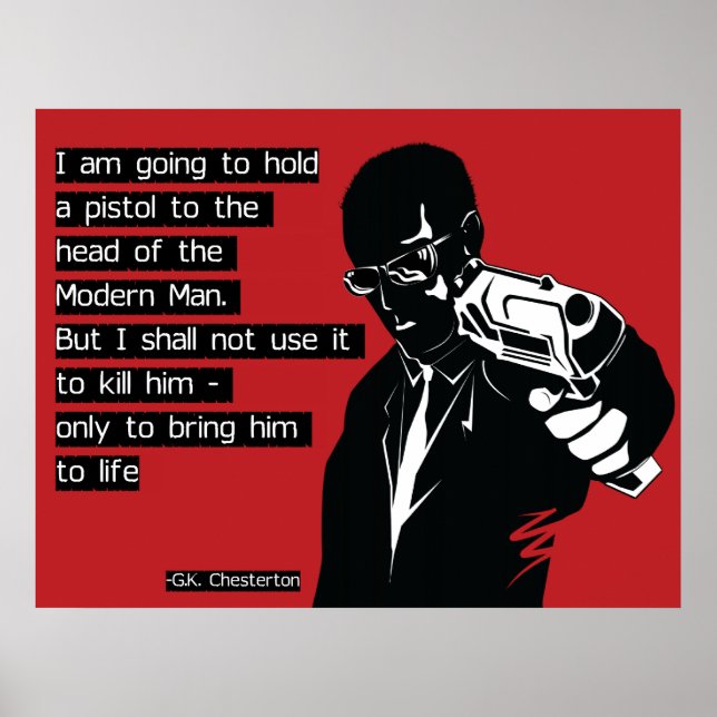 Poster Chesterton Modern Man (Devant)