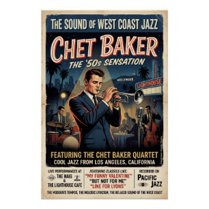 Poster Chet Baker 1950